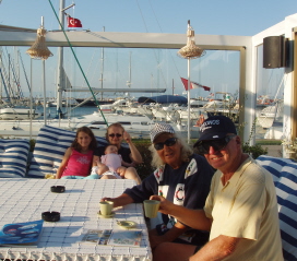 At the marina - Snow White in the background