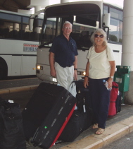 At the Zagreb bus station