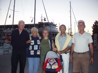 With Captain Tayyar, of the ferry boat