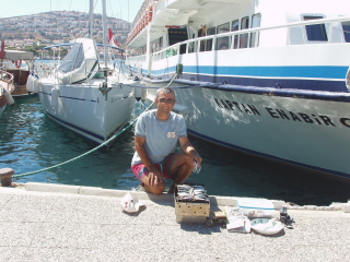 Grilling fish, anchovies, sardines, mackarel